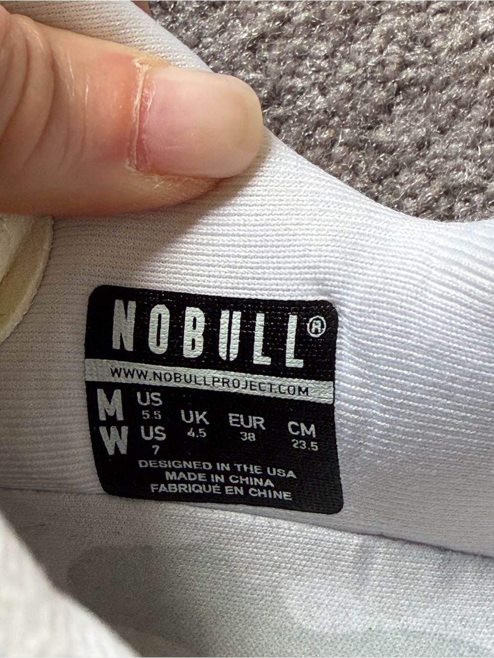 NOBULL White Knit Athletic Sneakers - Picture 3 of 3
